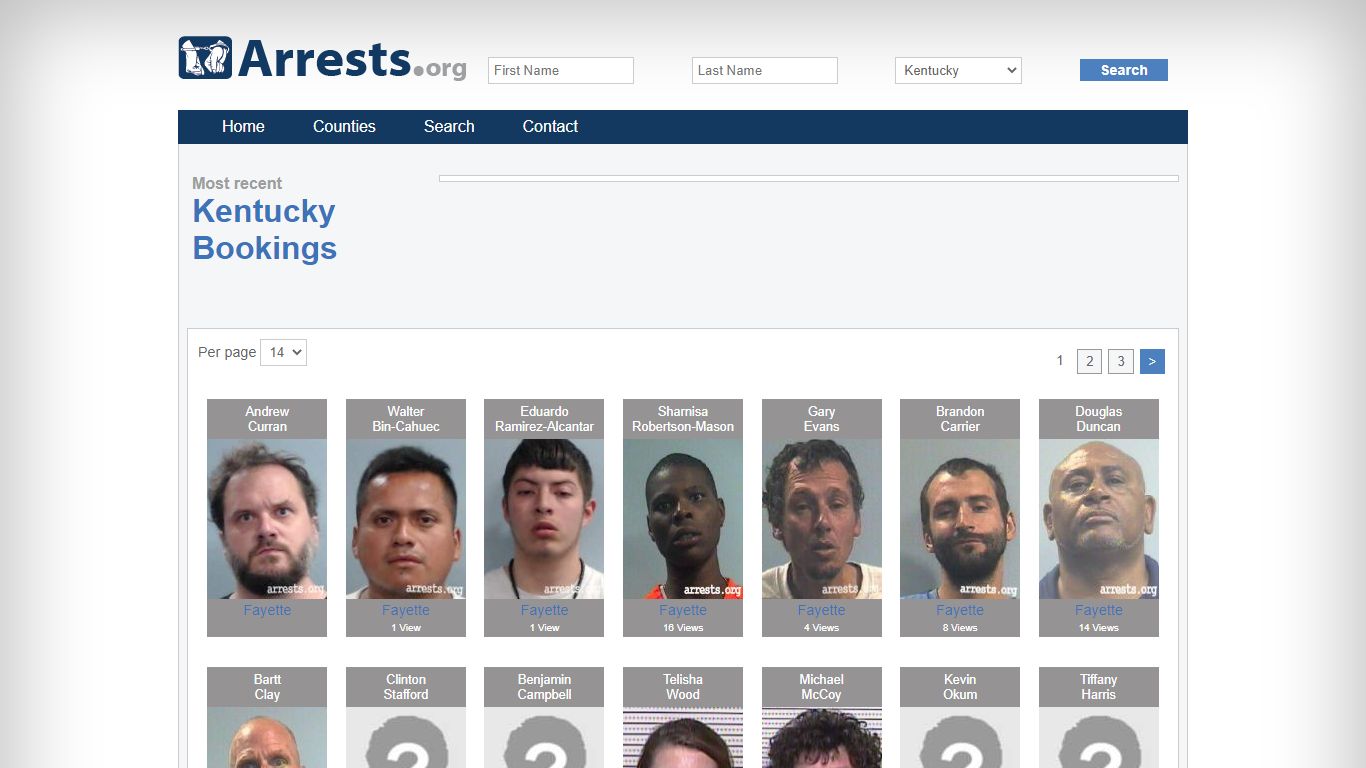 Kentucky Arrests and Inmate Search